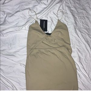 Soft Olive Strappy Cut Out Split Hem Midi Dress